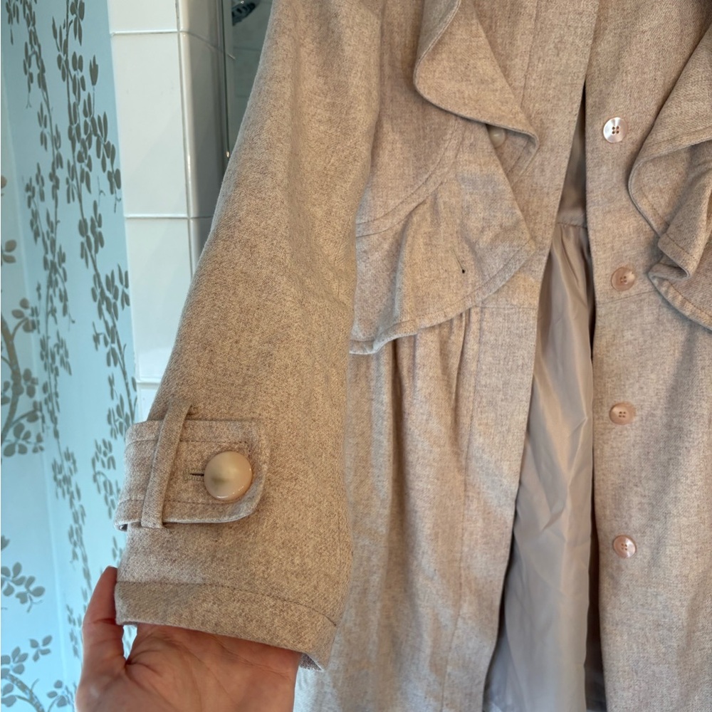 Women's Coat - Cream - Picture 5 of 7